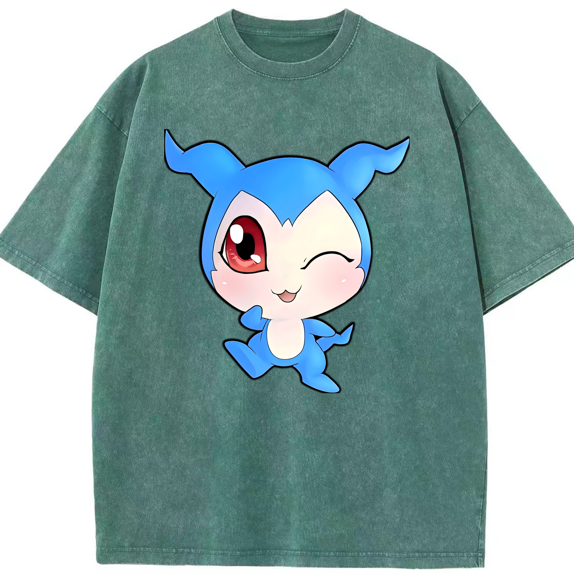 （画像用） Digimon デジタルモンスター/デジモン 綿100% ヴィンテージ風 半袖Tシャツ（フロントプリント）